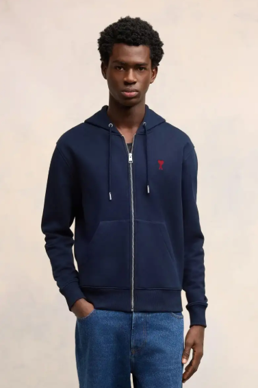 Ami Paris Zipper Hoodie