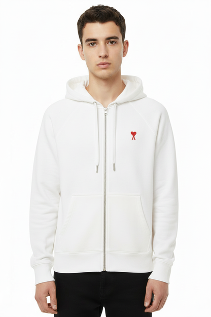 White hoodie product photo